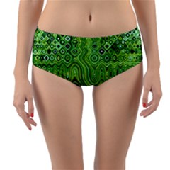 Electric Field Art Xii Reversible Mid-waist Bikini Bottoms by okhismakingart