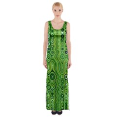 Electric Field Art Xii Maxi Thigh Split Dress by okhismakingart