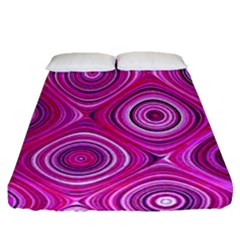 Electric Field Art Xiii Fitted Sheet (queen Size) by okhismakingart