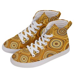 Electric Field Art Xiv Women s Hi-top Skate Sneakers by okhismakingart