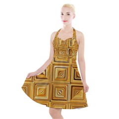 Electric Field Art Xv Halter Party Swing Dress 