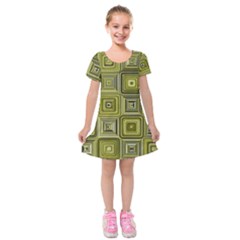 Electric Field Art Xvi Kids  Short Sleeve Velvet Dress by okhismakingart