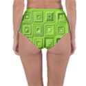 Electric Field Art XVII Reversible High-Waist Bikini Bottoms View4