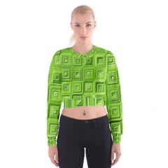 Electric Field Art Xvii Cropped Sweatshirt by okhismakingart