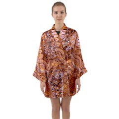 Electric Field Art Xviii Long Sleeve Kimono Robe by okhismakingart