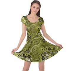 Electric Field Art Xix Cap Sleeve Dress by okhismakingart