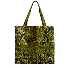 Electric Field Art Xix Zipper Grocery Tote Bag by okhismakingart