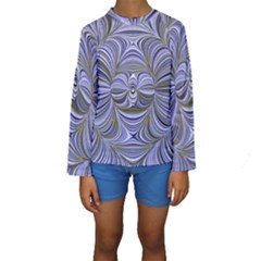 Electric Field Art Xx Kids  Long Sleeve Swimwear by okhismakingart