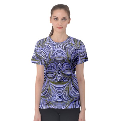 Electric Field Art Xx Women s Sport Mesh Tee by okhismakingart