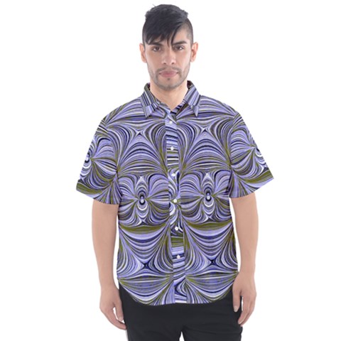 Electric Field Art Xx Men s Short Sleeve Shirt by okhismakingart