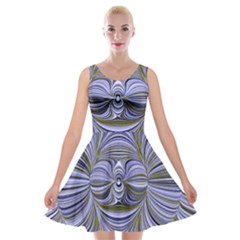 Electric Field Art Xx Velvet Skater Dress by okhismakingart