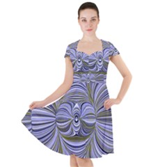 Electric Field Art Xx Cap Sleeve Midi Dress by okhismakingart