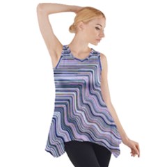 Electric Field Art Xxi Side Drop Tank Tunic by okhismakingart