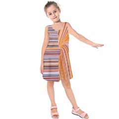 Electric Field Art Xxii Kids  Sleeveless Dress by okhismakingart