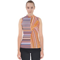 Electric Field Art Xxii Mock Neck Shell Top