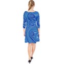 Electric Field Art XXIII Quarter Sleeve Front Wrap Dress View2