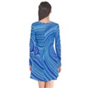 Electric Field Art XXIII Long Sleeve V-neck Flare Dress View2