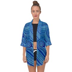 Electric Field Art Xxiii Open Front Chiffon Kimono by okhismakingart