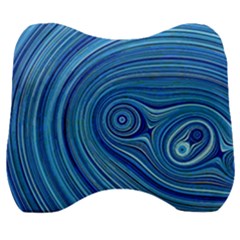 Electric Field Art Xxiii Velour Head Support Cushion by okhismakingart