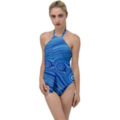 Electric Field Art Xxiii Go With The Flow One Piece Swimsuit by okhismakingart