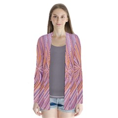 Electric Field Art Xxiv Drape Collar Cardigan by okhismakingart