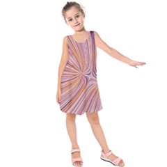 Electric Field Art Xxiv Kids  Sleeveless Dress by okhismakingart