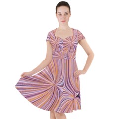 Electric Field Art Xxiv Cap Sleeve Midi Dress by okhismakingart