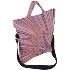 Electric Field Art Xxiv Fold Over Handle Tote Bag by okhismakingart