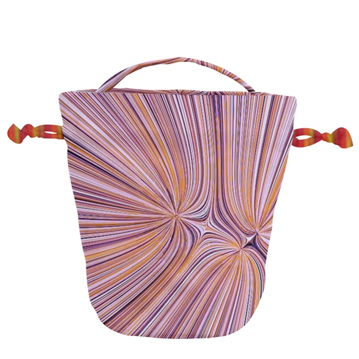 Electric Field Art XXIV Drawstring Bucket Bag