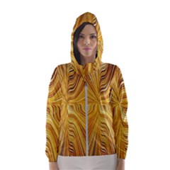 Electric Field Art Xxvi Women s Hooded Windbreaker by okhismakingart