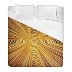 Electric Field Art Xxvi Duvet Cover (full/ Double Size) by okhismakingart