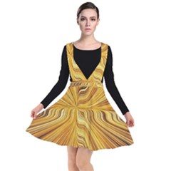 Electric Field Art Xxvi Plunge Pinafore Dress