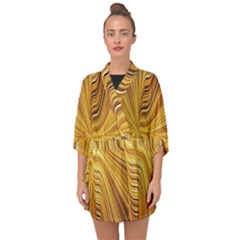 Electric Field Art Xxvi Half Sleeve Chiffon Kimono