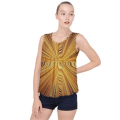 Electric Field Art Xxvi Bubble Hem Chiffon Tank Top