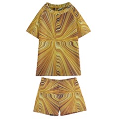 Electric Field Art Xxvi Kids  Swim Tee And Shorts Set