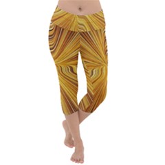 Electric Field Art Xxvi Lightweight Velour Capri Yoga Leggings