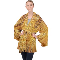 Electric Field Art Xxvi Velvet Kimono Robe by okhismakingart