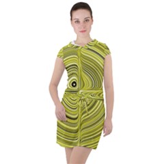 Electric Field Art Xxvii Drawstring Hooded Dress