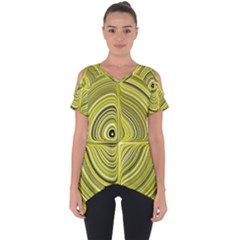 Electric Field Art Xxvii Cut Out Side Drop Tee by okhismakingart