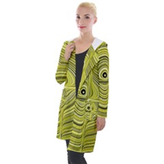 Electric Field Art Xxvii Hooded Pocket Cardigan