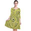 Electric Field Art XXVII Quarter Sleeve Waist Band Dress View1