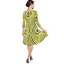 Electric Field Art XXVII Quarter Sleeve Waist Band Dress View2