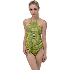 Electric Field Art Xxvii Go With The Flow One Piece Swimsuit by okhismakingart