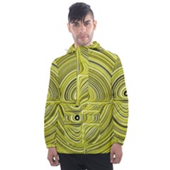 Electric Field Art Xxvii Men s Front Pocket Pullover Windbreaker by okhismakingart