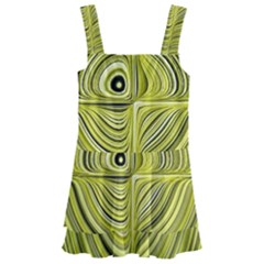 Electric Field Art Xxvii Kids  Layered Skirt Swimsuit