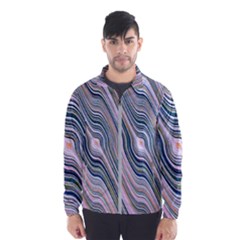 Electric Field Art Xxviii Men s Windbreaker by okhismakingart