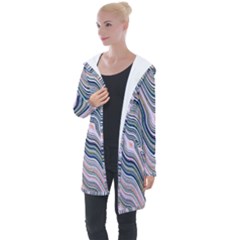 Electric Field Art Xxviii Longline Hooded Cardigan by okhismakingart