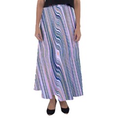 Electric Field Art Xxviii Flared Maxi Skirt by okhismakingart