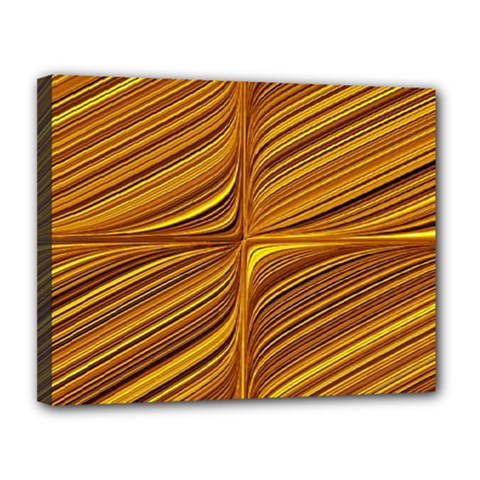 Electric Field Art Xxix Canvas 14  X 11  (stretched) by okhismakingart