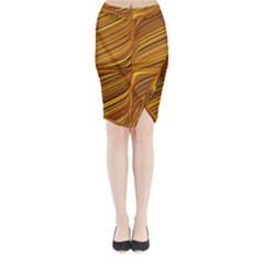 Electric Field Art Xxix Midi Wrap Pencil Skirt by okhismakingart